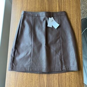 Abercrombie & Fitch Vegan Leather Skirt NWT XS
